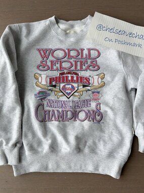 Vintage 1993 Philadelphia Phillies Sweatshirt, MLB Phillies World Series Shirt